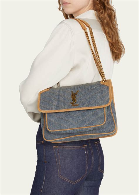 ysl denim bag medium|yves saint laurent denim bag.